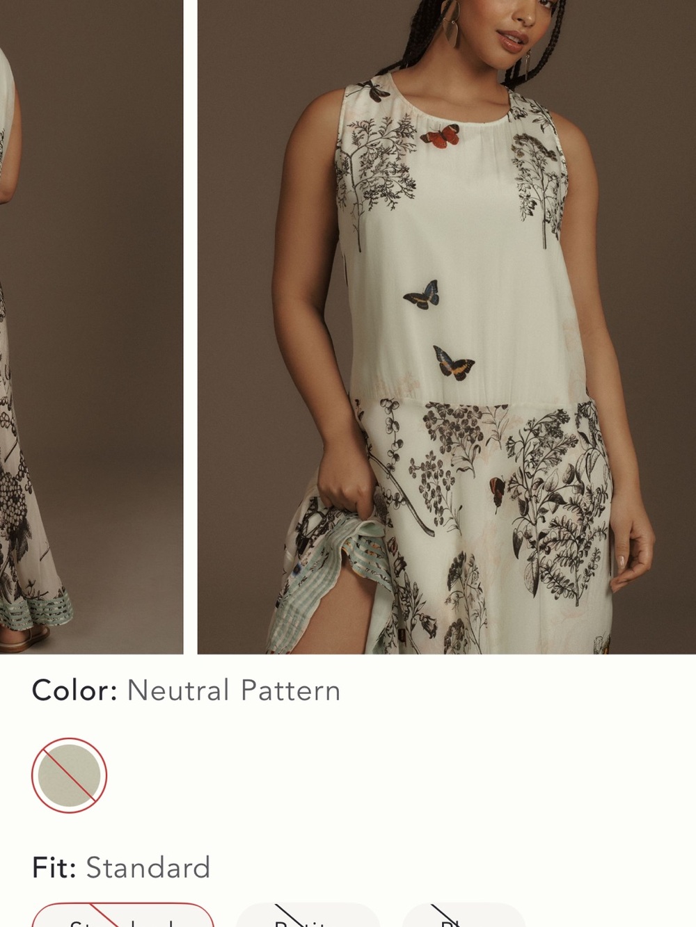 Rare Kavita Bhartia Anthro Butterfly Hand-Block Print Maxi Dress Size large $268 - Picture 8 of 8
